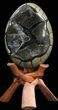 Septarian Dragon Egg Geode - Crystal Filled #40939-1